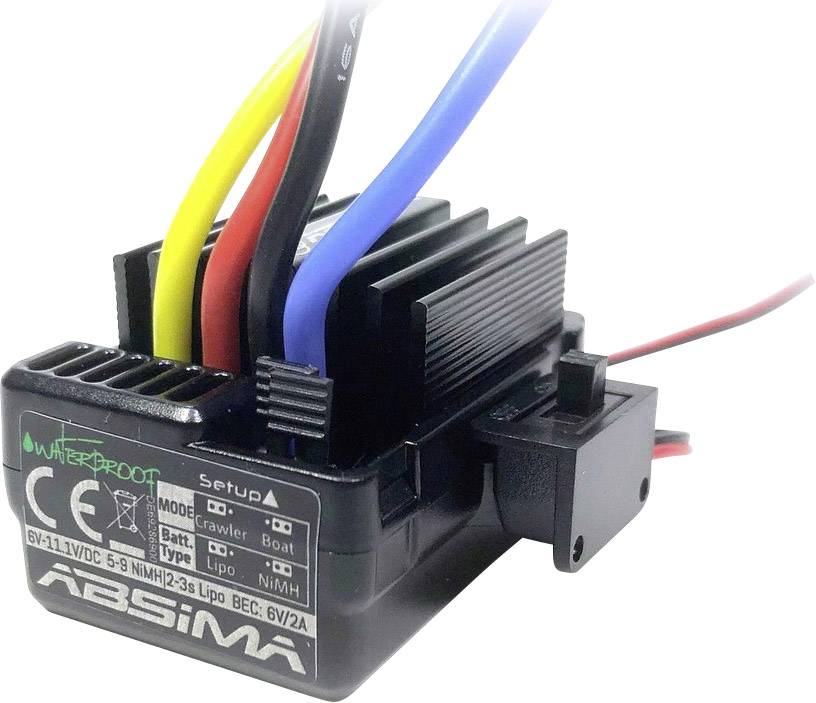 Absima Automodell Brushed Fahrtregler Belastbarkeit (max. A): 180A