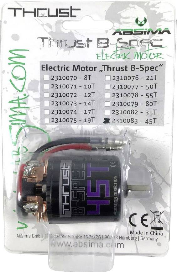 Absima Automodell Brushed Elektromotor 9800 U/min Windungen (Turns): 45