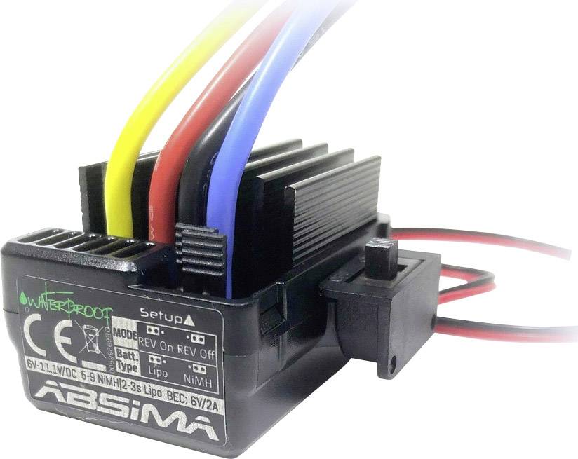 Absima Automodell Brushed Fahrtregler Belastbarkeit (max. A): 180 A