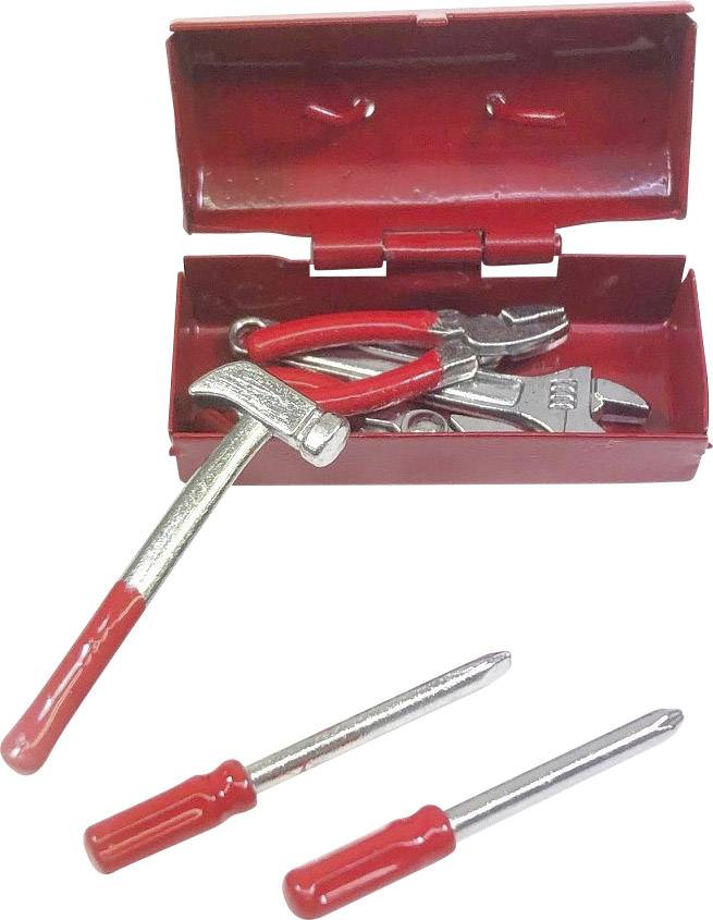 Absima 1:10 Werkzeug Set Rot, Silber