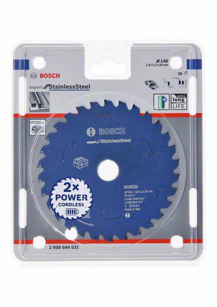 Bosch Accessories 2608644531 Kreissägeblatt 140 x 20 mm Zähneanzahl: 30 1 St.