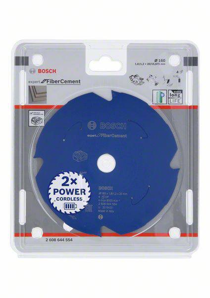Bosch Accessories 2608644554 Kreissägeblatt 160 x 20mm Zähneanzahl: 4 1St.