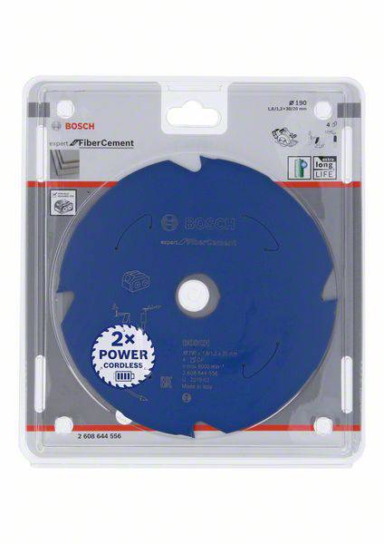 Bosch Accessories 2608644556 Kreissägeblatt 190 x 30 mm Zähneanzahl: 4 1 St.