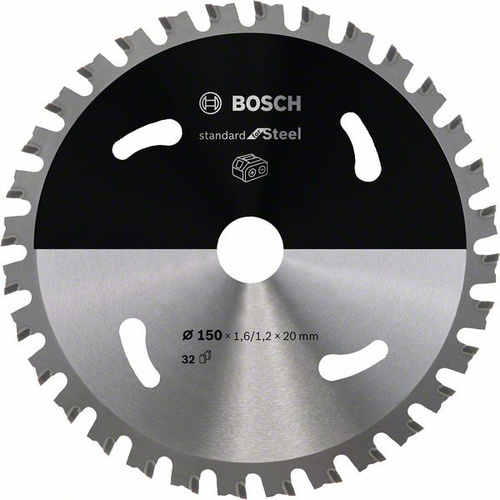Bosch Accessories 2608837748 Kreissägeblatt 150 x 20mm Zähneanzahl: 32 1St.