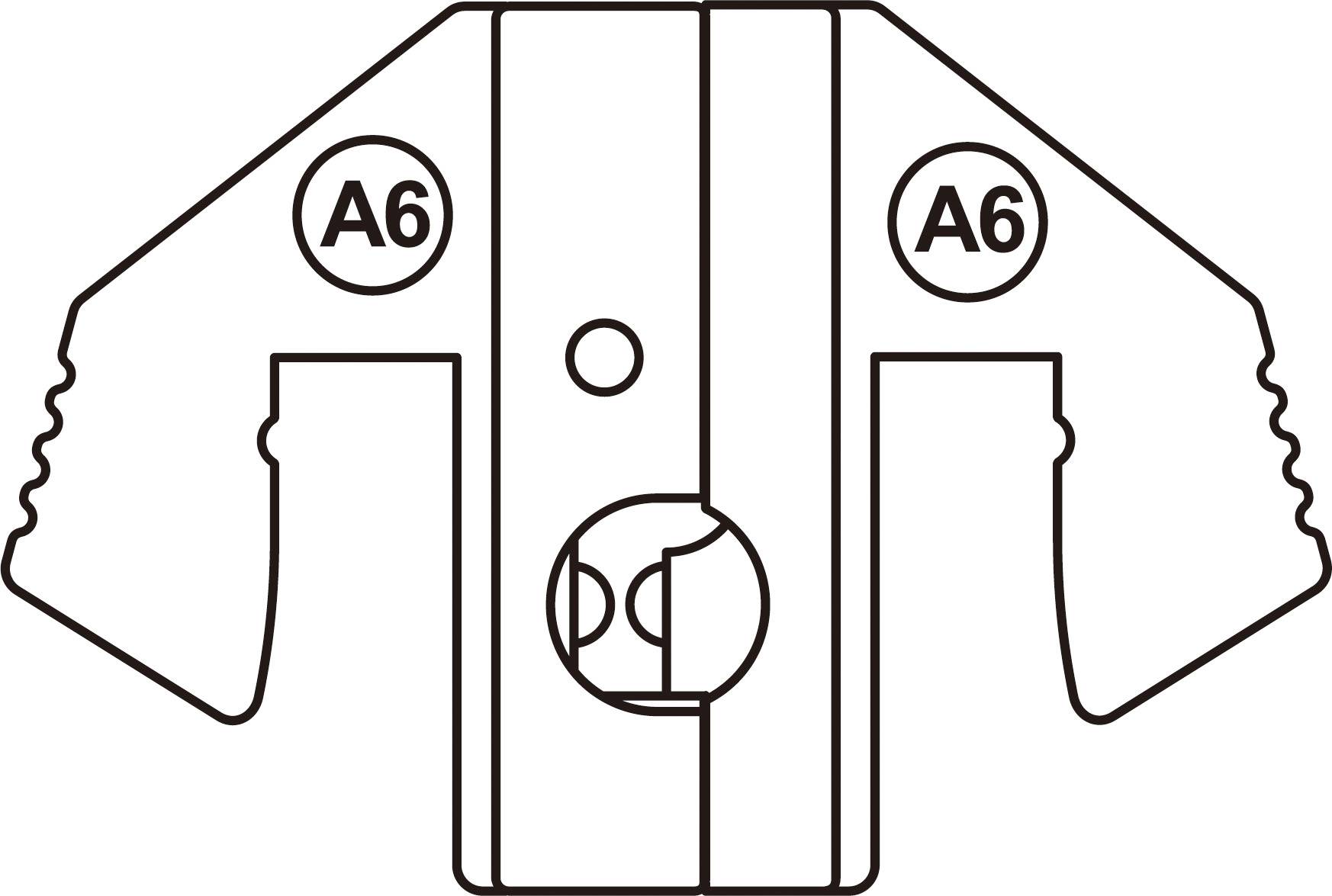 TOOLCRAFT PLE-0A6 Crimp-Einsätze Isolierte Flachsteckhülsen Quetschbereich: 4.0 bis 6.0mm² Passend für Marke (Zangen): TOOLCRAFT