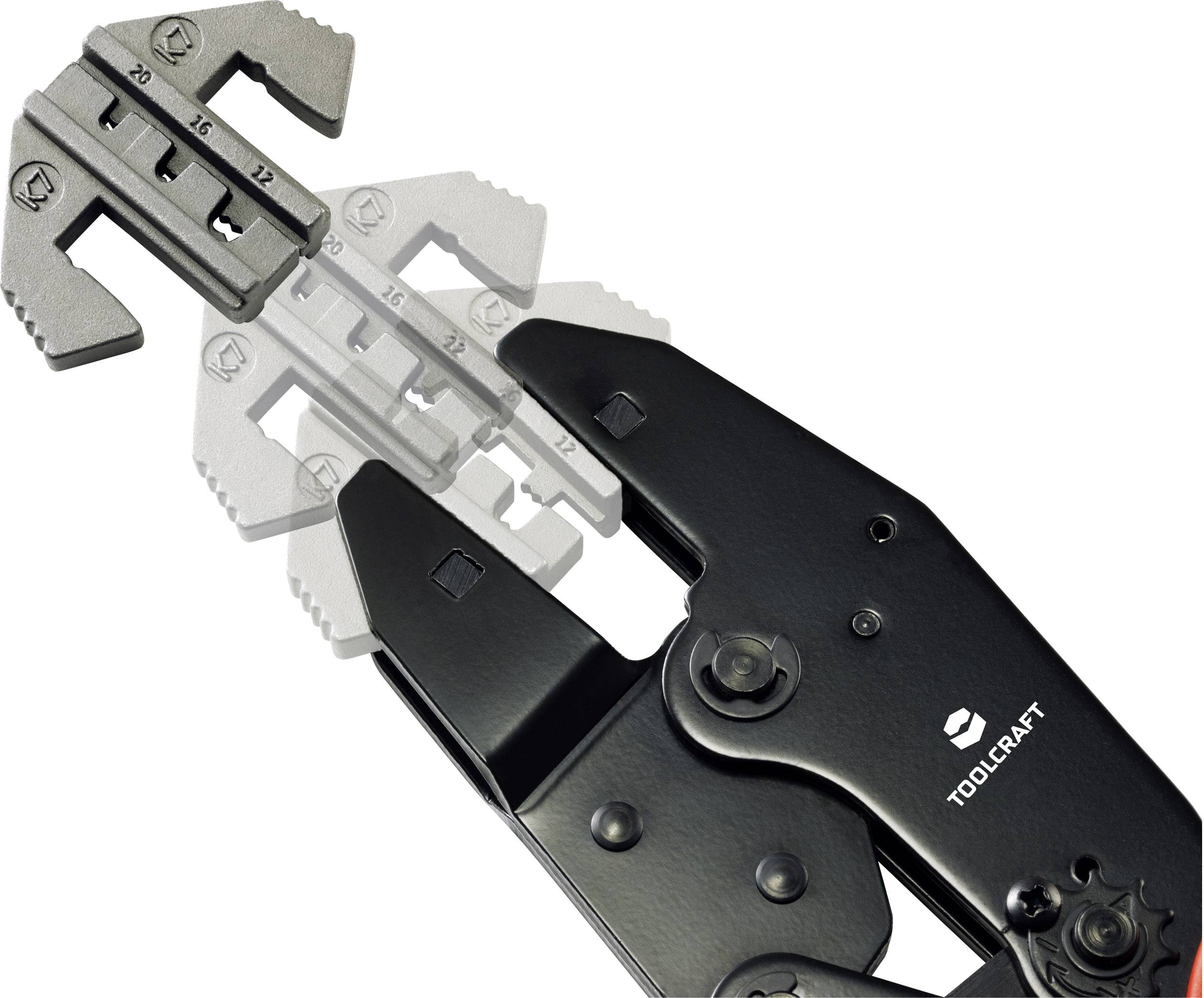 TOOLCRAFT PLE-0K7 Crimp-Einsätze Geeignet für Stecker: DEUTSCH Quetschbereich AWG: 12 bis 20 awg Passend für Marke (Zangen)