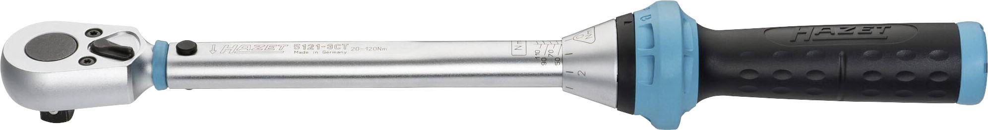 Hazet 5121-3CT Drehmomentschlüssel 20 - 120 Nm