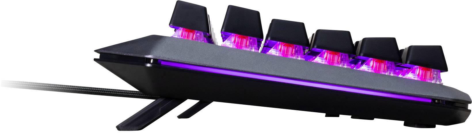 Cooler Master MK850 RGB USB Gaming-Tastatur Deutsch, QWERTZ, Windows® Silber Beleuchtet, Handballenauflage, Abnehmbares Kabel