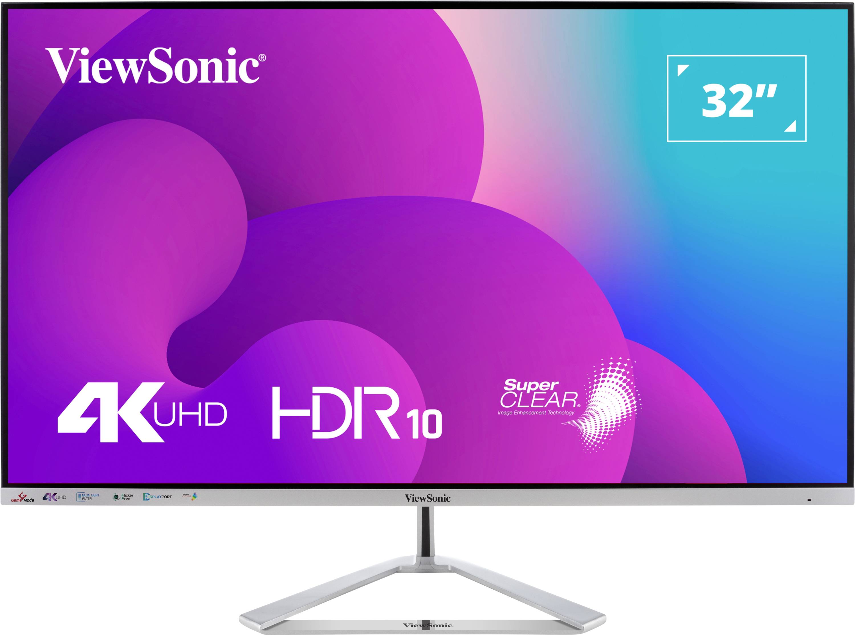 Viewsonic VX3276-4K-MHD LCD-Monitor EEK F (A - G) 81.3 cm (32 Zoll) 3840 x 2160 Pixel 16:9 8 ms DisplayPort, HDMI®, Audio, stereo (3.5 mm Klinke),