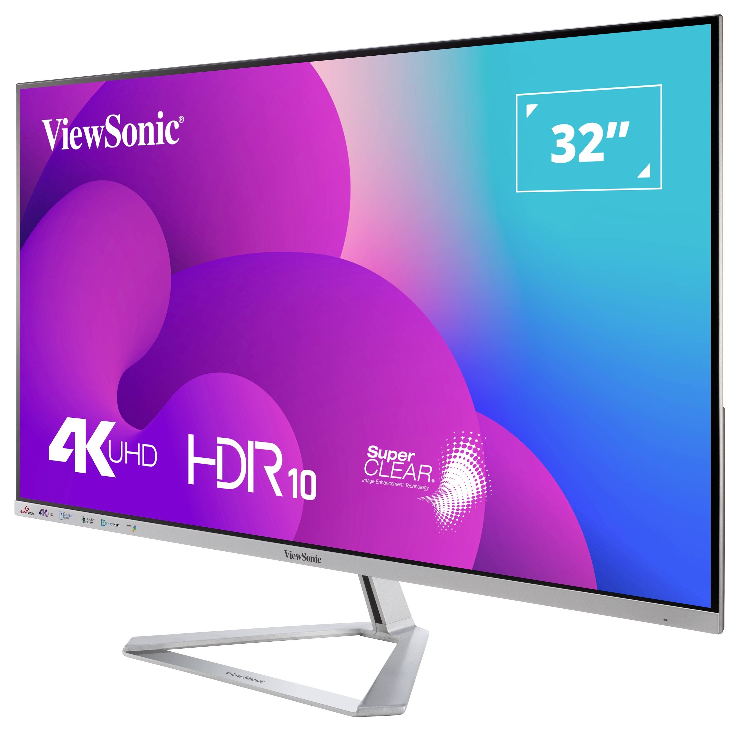 Viewsonic VX3276-4K-MHD LCD-Monitor EEK F (A - G) 81.3cm (32 Zoll) 3840 x 2160 Pixel 16:9 8 ms DisplayPort, HDMI®, Audio, stereo
