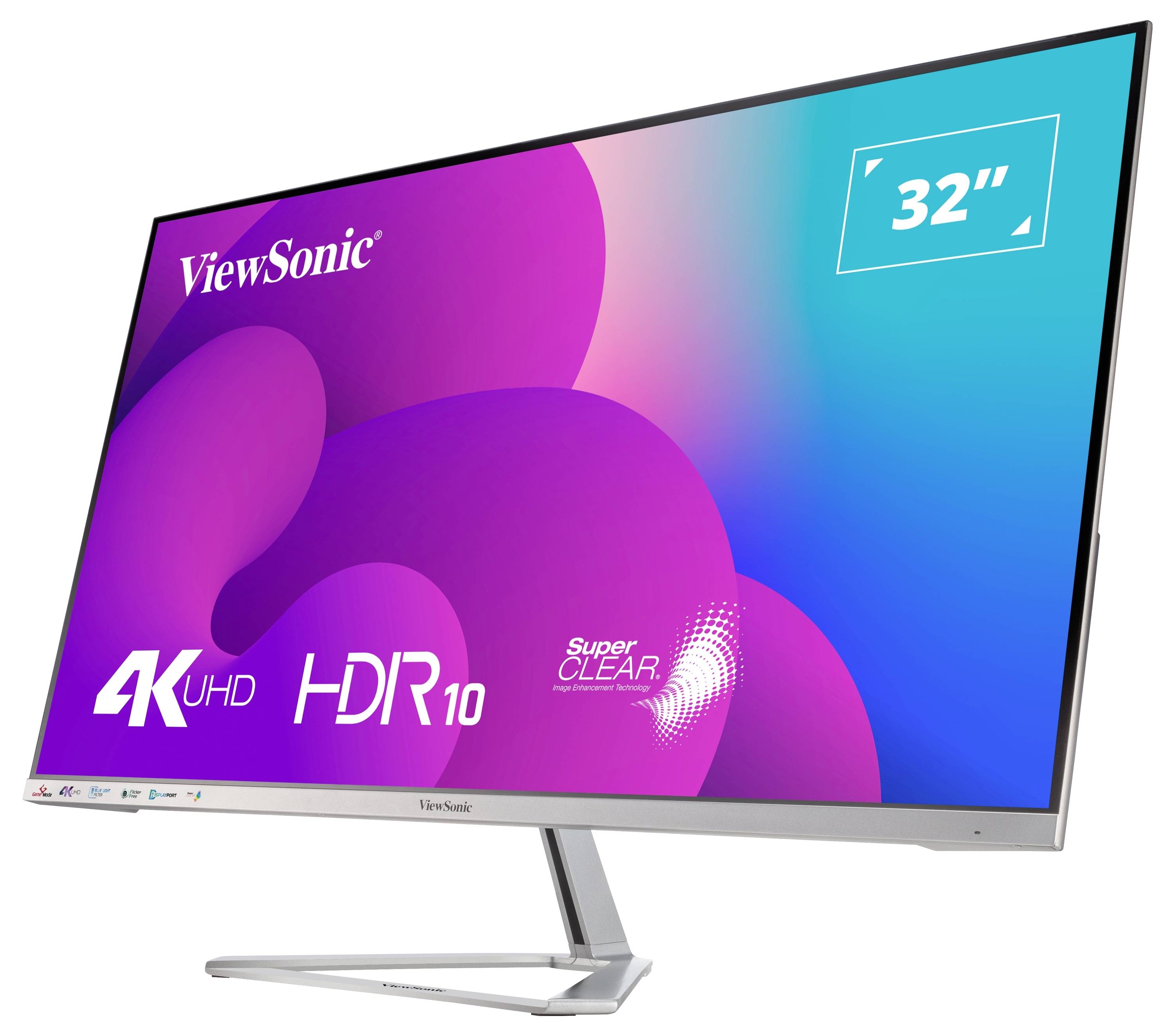 Viewsonic VX3276-4K-MHD LCD-Monitor EEK F (A - G) 81.3 cm (32 Zoll) 3840 x 2160 Pixel 16:9 8 ms DisplayPort, HDMI®, Audio, stereo (3.5 mm Klinke),