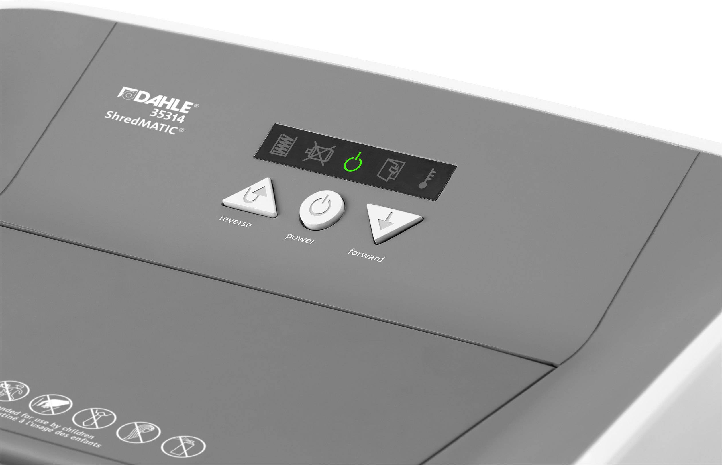 Dahle ShredMATIC 35314 Aktenvernichter 300 Blatt Partikelschnitt P-4 40l Vernichtet auch CDs, Kreditkarte, Heftklammern