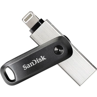 SanDisk iXpand™ Flash Drive Go USB-Zusatzspeicher Smartphone/Tablet Schwarz, Silber 64 GB USB-A (USB 3.2 Gen 1), Apple Lightning SanDisk iXpand™ Flash Drive Go USB-Zusatzspeicher Smartphone/Tablet Schwarz, Silber 64 GB USB-A (USB 3.2 Gen 1), Apple Lightning