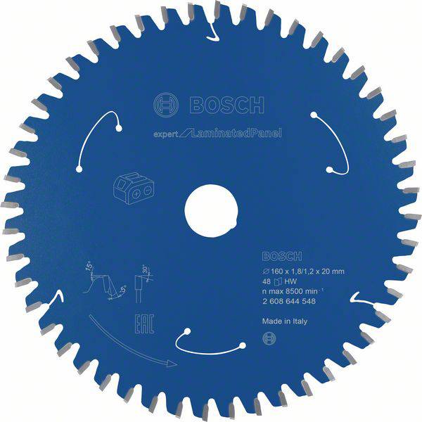 Bosch Accessories 2608644548 Kreissägeblatt 160 x 20 mm Zähneanzahl: 48 1 St.