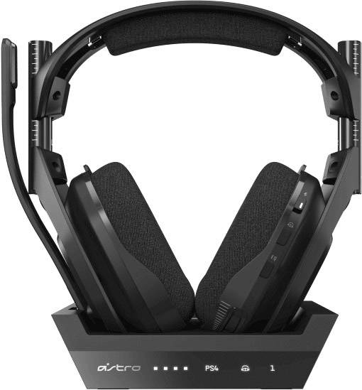 Astro A50 Over Ear Headset 7.1 Surround Schwarz Mikrofon-Rauschunterdrückung, Noise Cancelling Lautstärkeregelung, Mikrofon-Stummschaltung Gaming