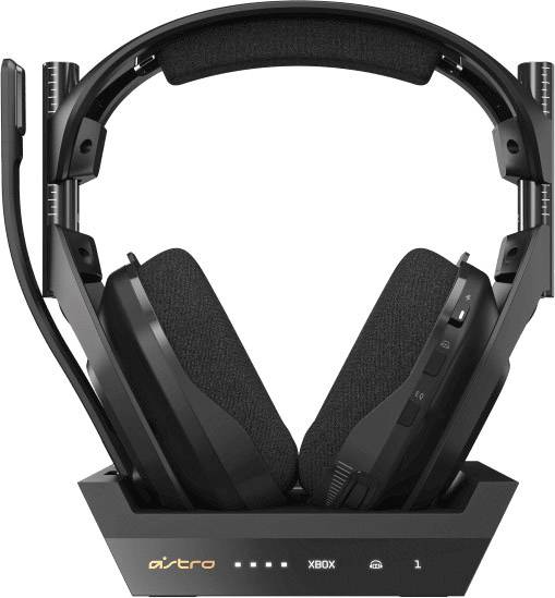 Astro A50 Over Ear Headset 7.1 Surround Schwarz Mikrofon-Rauschunterdrückung, Noise Cancelling Lautstärkeregelung, Mikrofon-Stummschaltung Gaming
