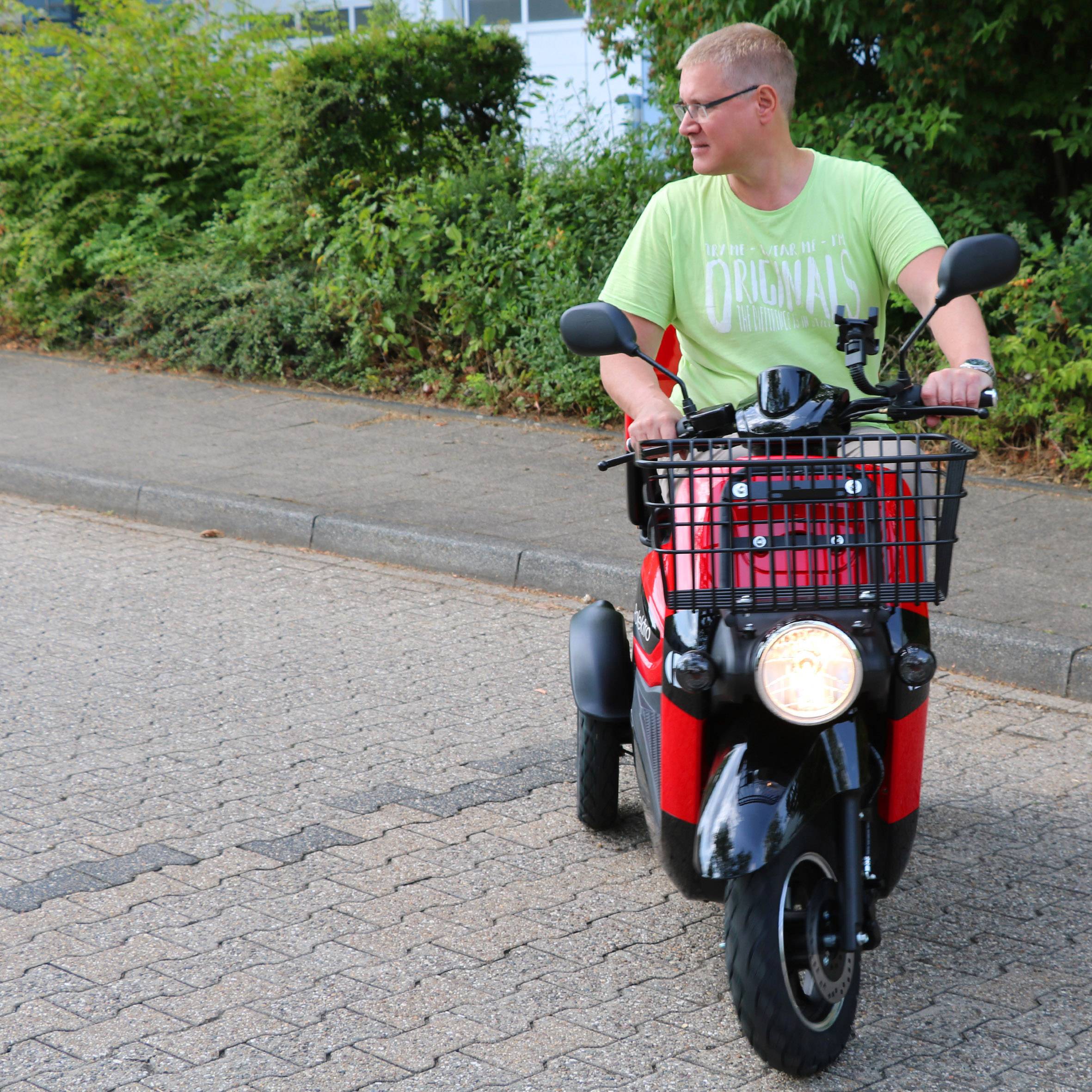 Rolektro E-Carrier 25 E-Trike Rot Blei-Gel 60V 32Ah