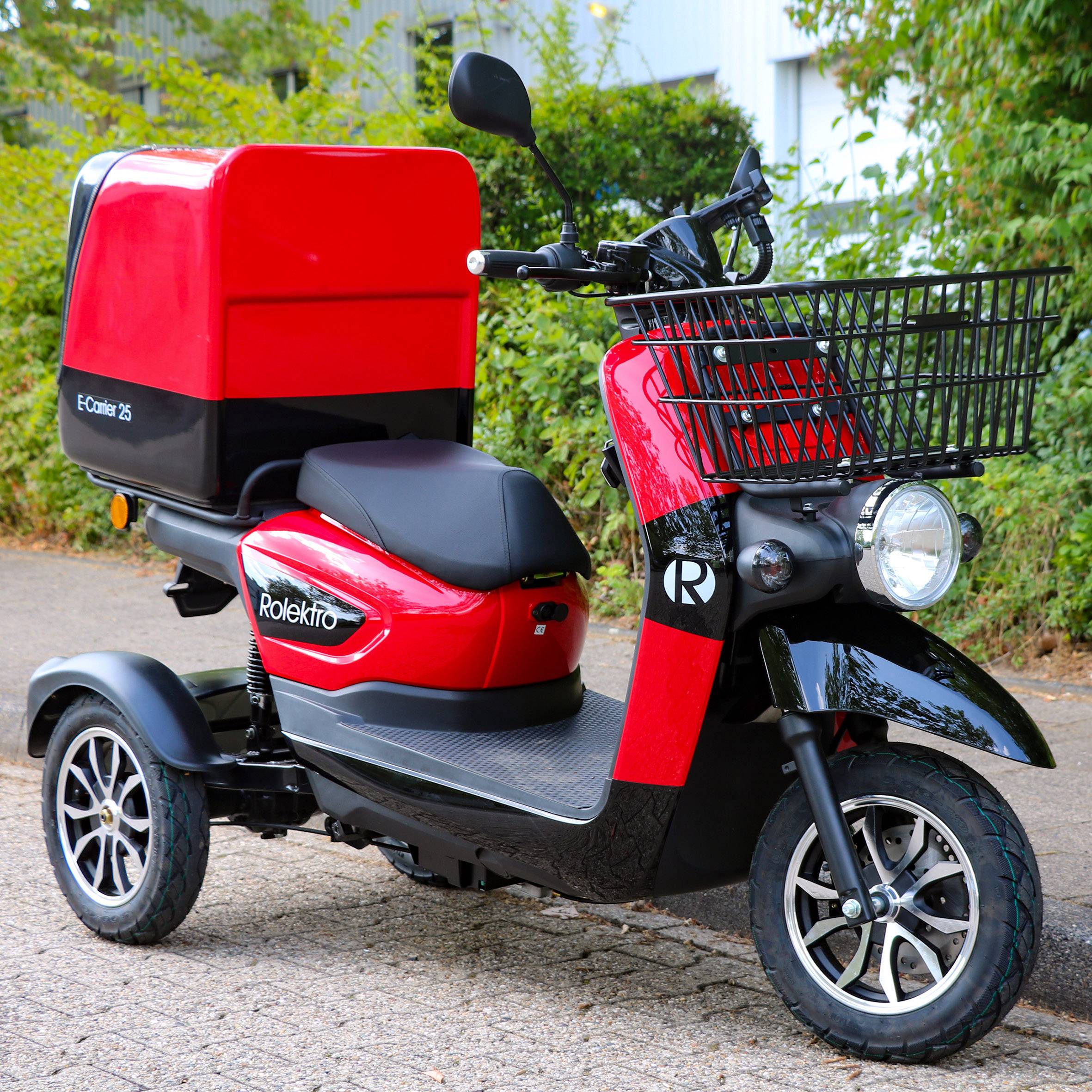 Rolektro E-Carrier 25 E-Trike Rot Blei-Gel 60V 32Ah
