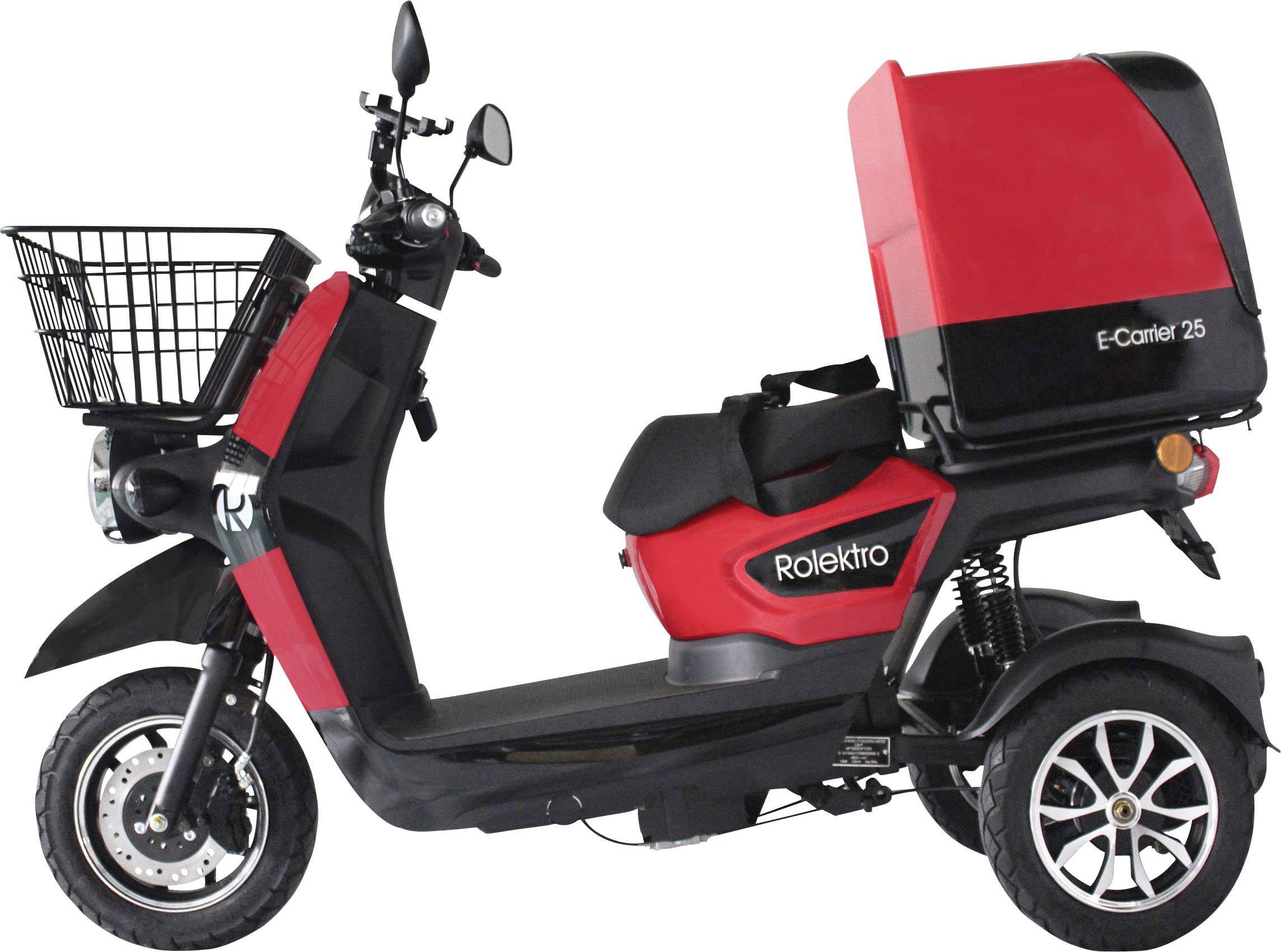 Rolektro E-Carrier 25 E-Trike Rot Blei-Gel 60V 32Ah