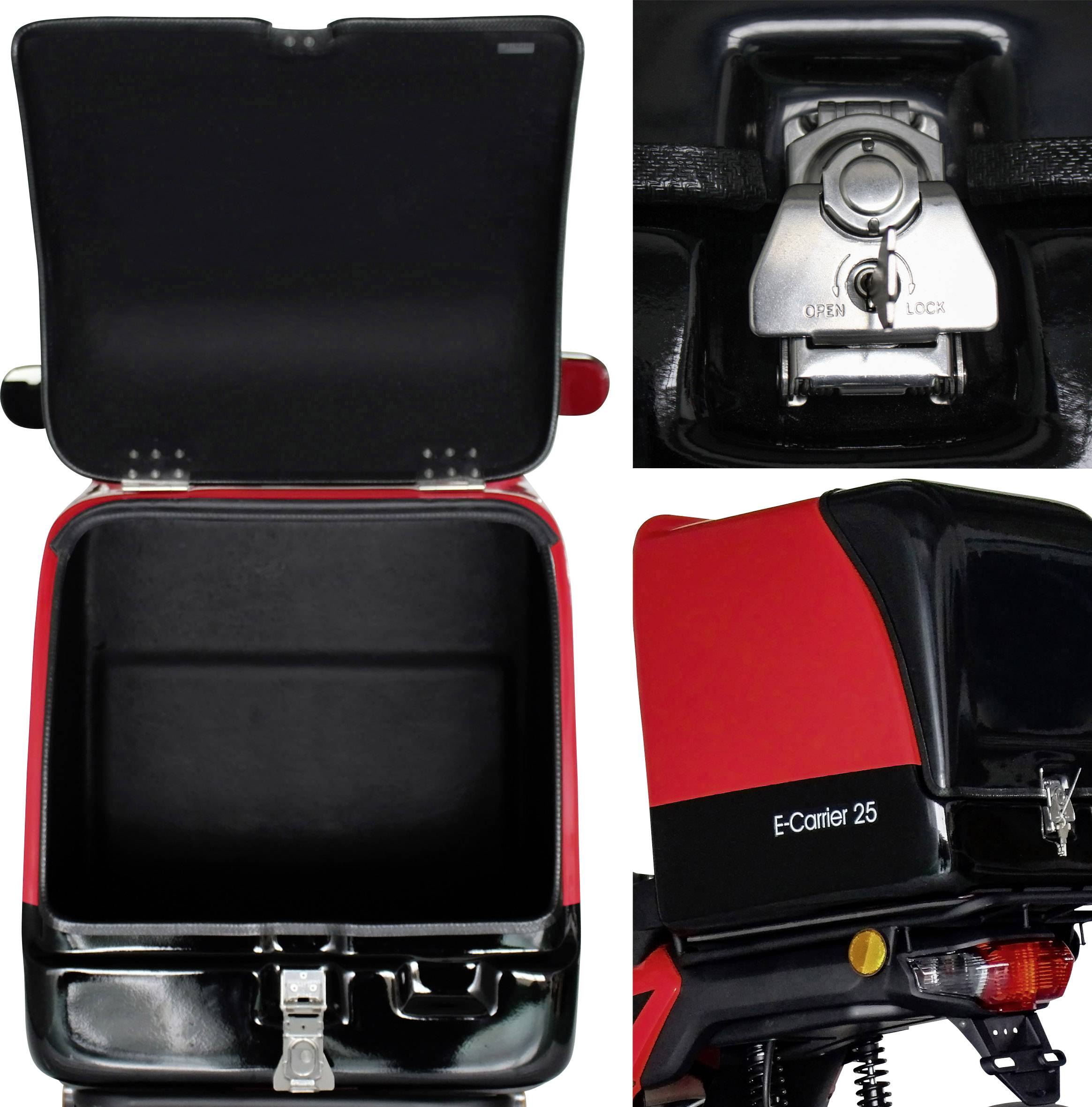 Rolektro E-Carrier 25 E-Trike Rot Blei-Gel 60V 32Ah