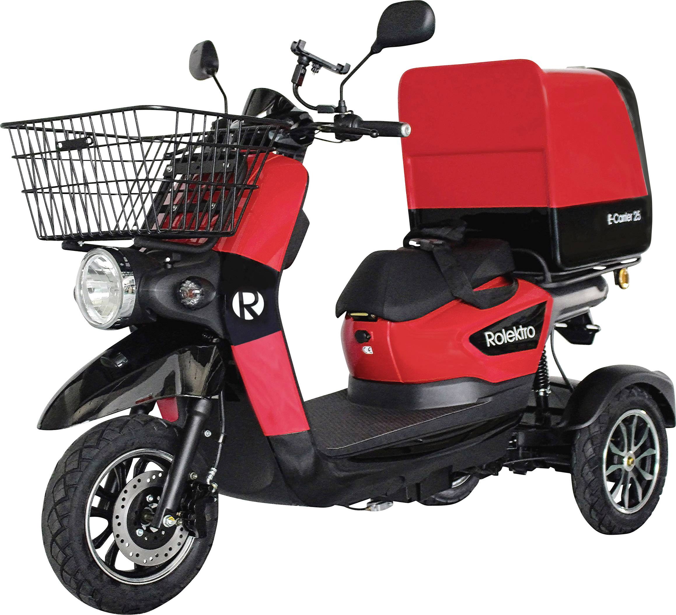 Rolektro E-Carrier 25 E-Trike Rot Blei-Gel 60V 32Ah