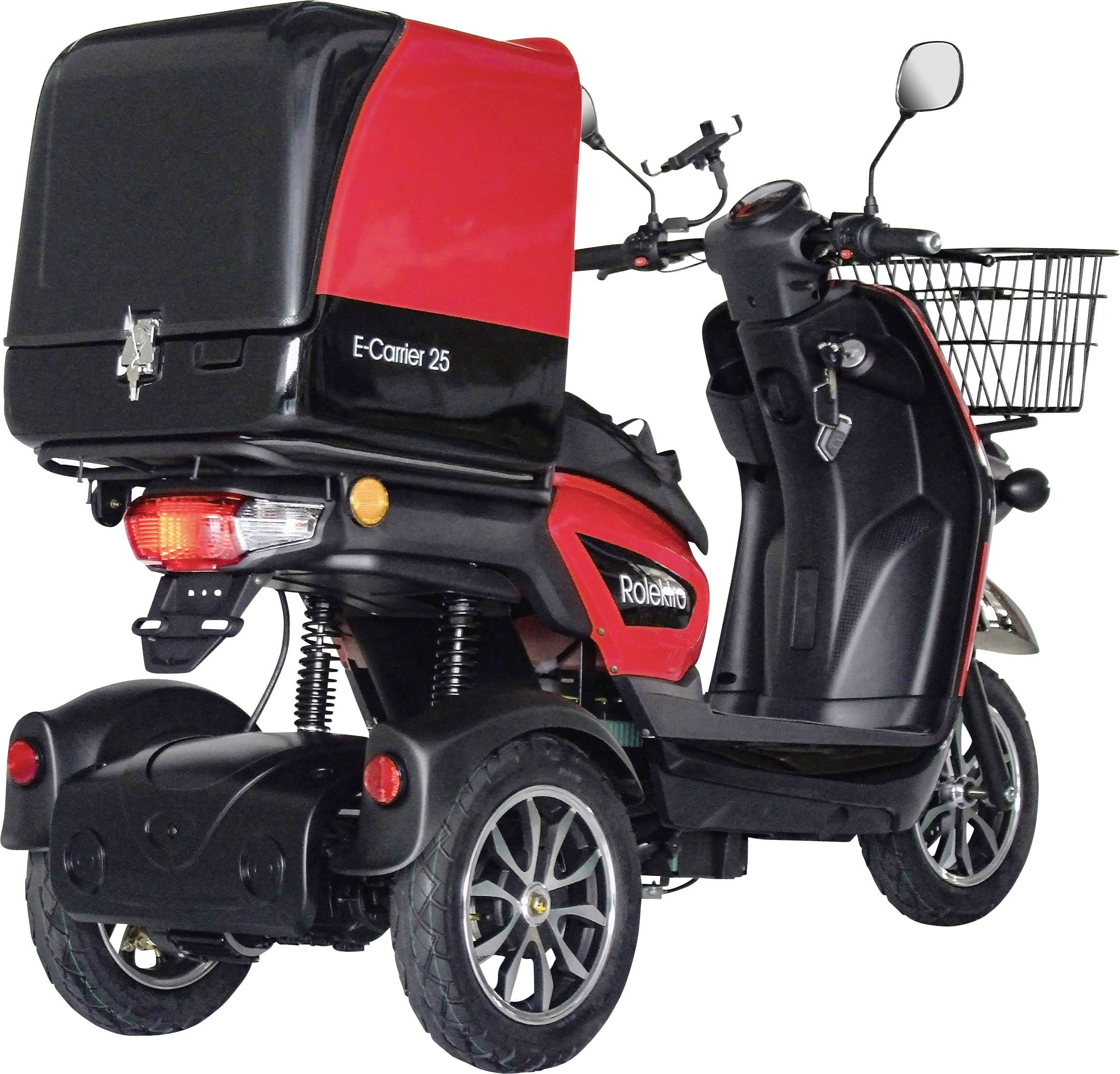 Rolektro E-Carrier 25 E-Trike Rot Blei-Gel 60V 32Ah