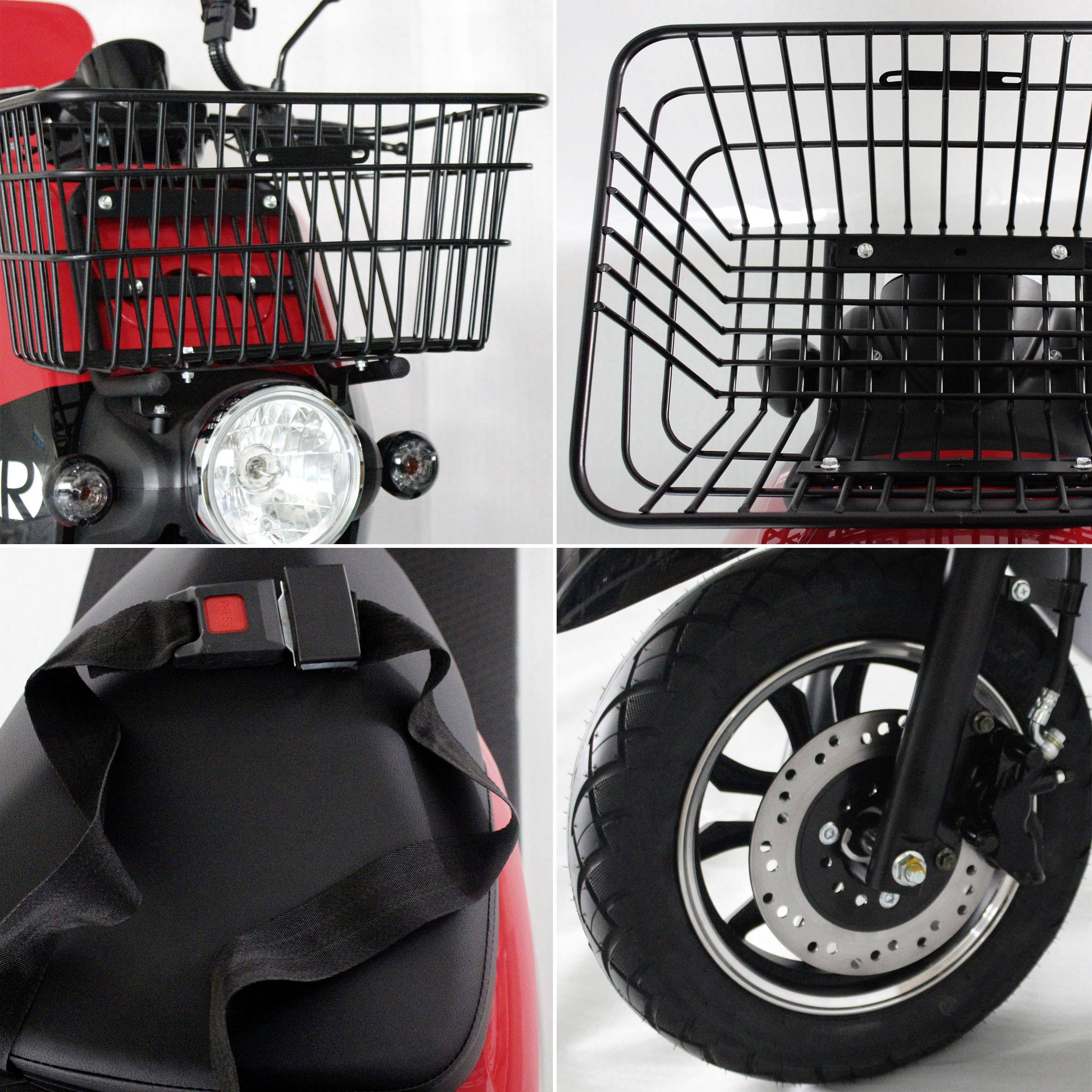 Rolektro E-Carrier 25 E-Trike Rot Blei-Gel 60V 32Ah