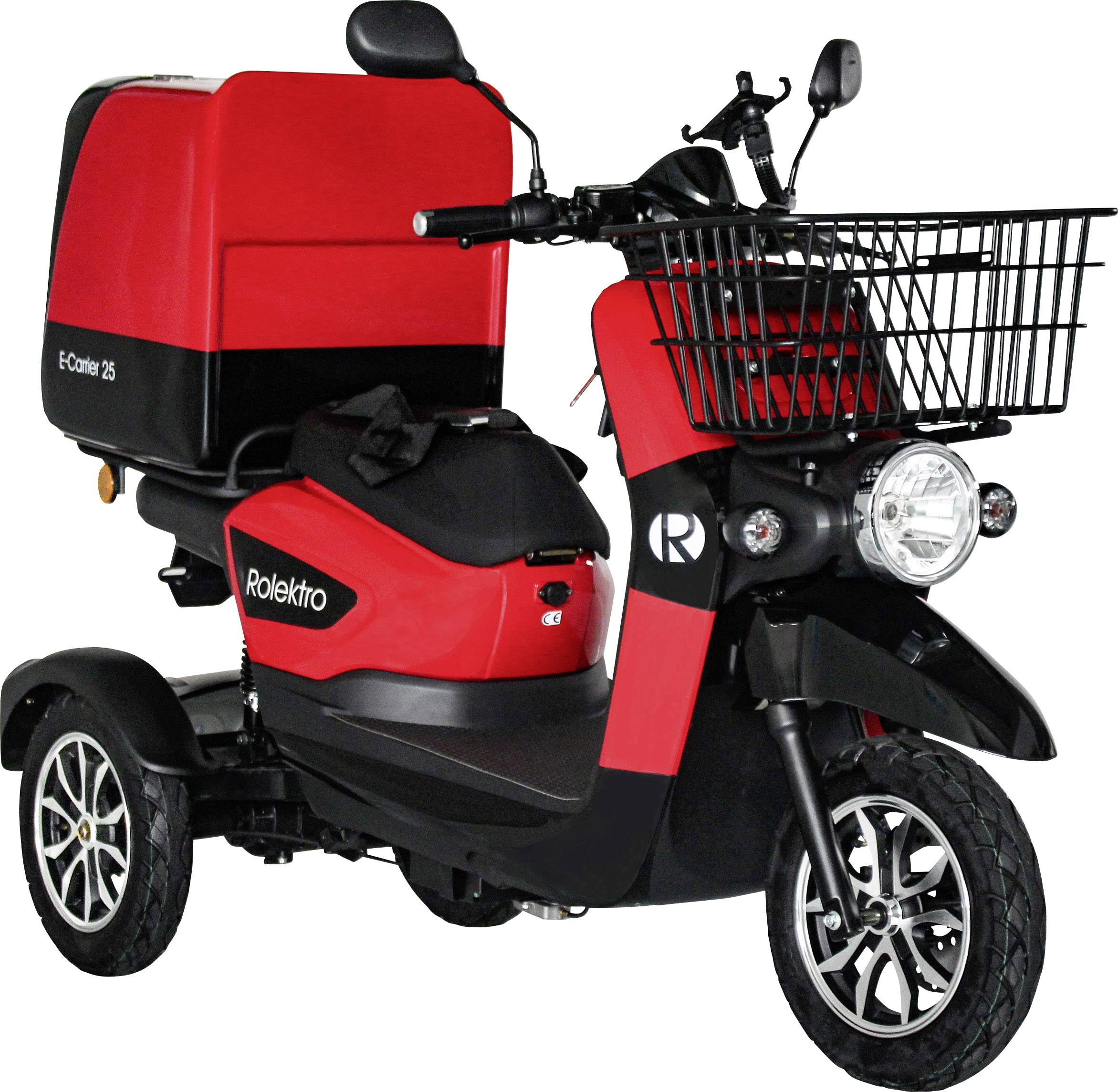 Rolektro E-Carrier 25 E-Trike Rot Blei-Gel 60V 32Ah
