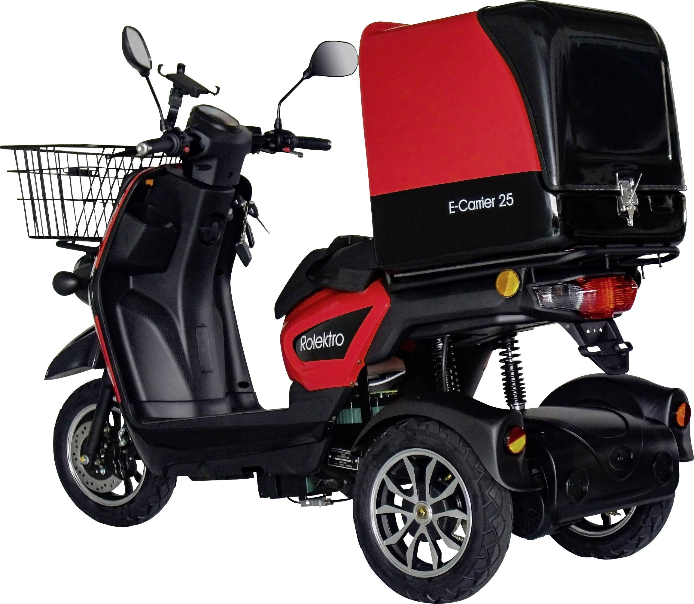 Rolektro E-Carrier 25 E-Trike Rot Blei-Gel 60V 32Ah