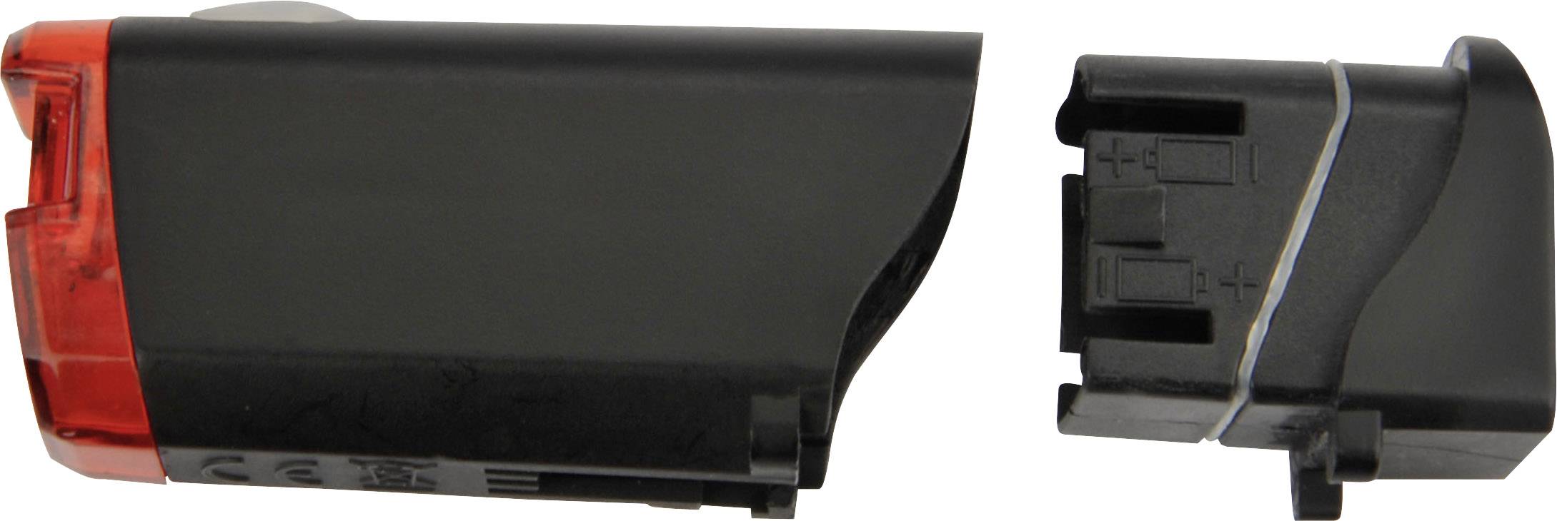 FISCHER FAHRRAD Fahrradbeleuchtung Set 85338 LED batteriebetrieben Schwarz