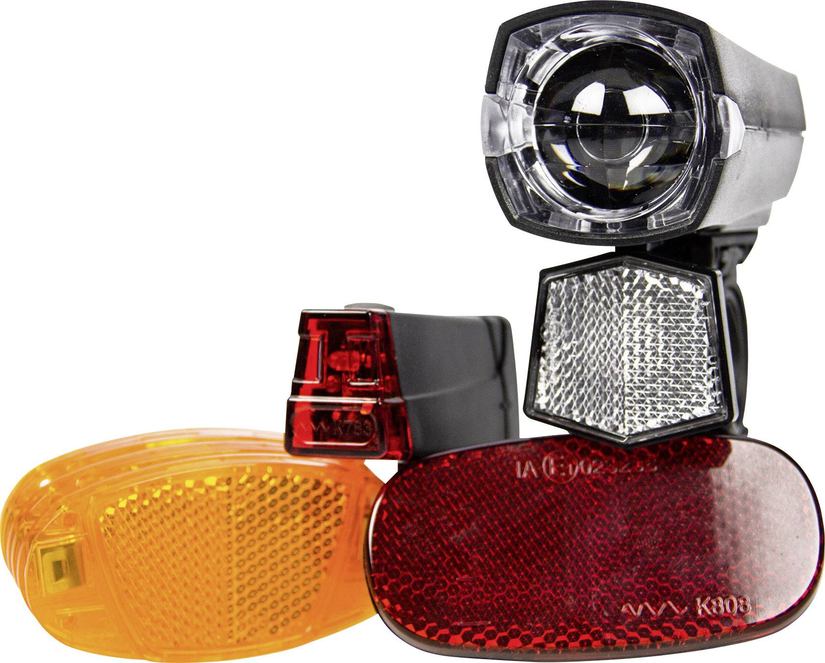 FISCHER FAHRRAD Reflektor 85345 LED batteriebetrieben Schwarz