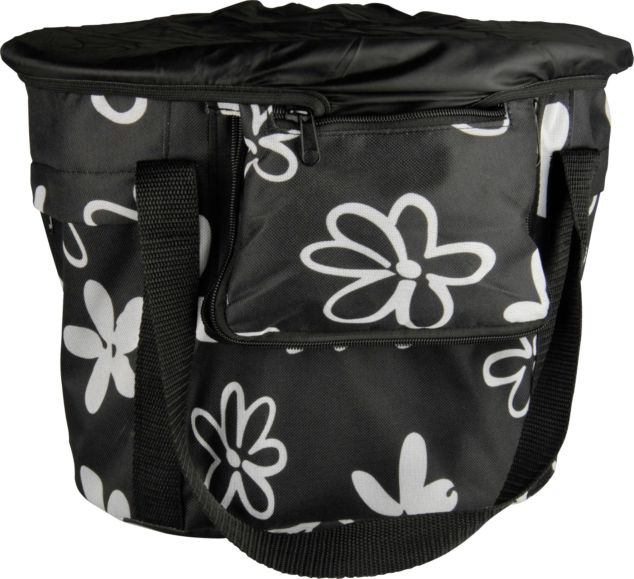 FISCHER FAHRRAD 86503 Fahrradkorb Schwarz, Weiß