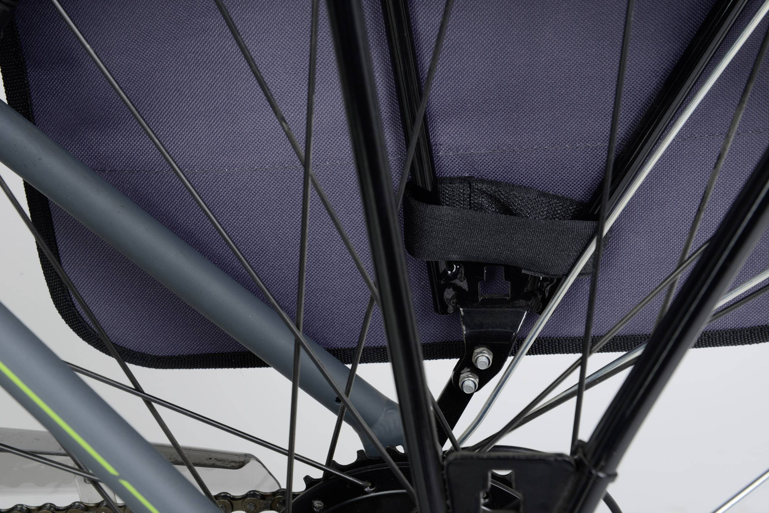 FISCHER FAHRRAD 50322 Gepäckträgertasche Grau