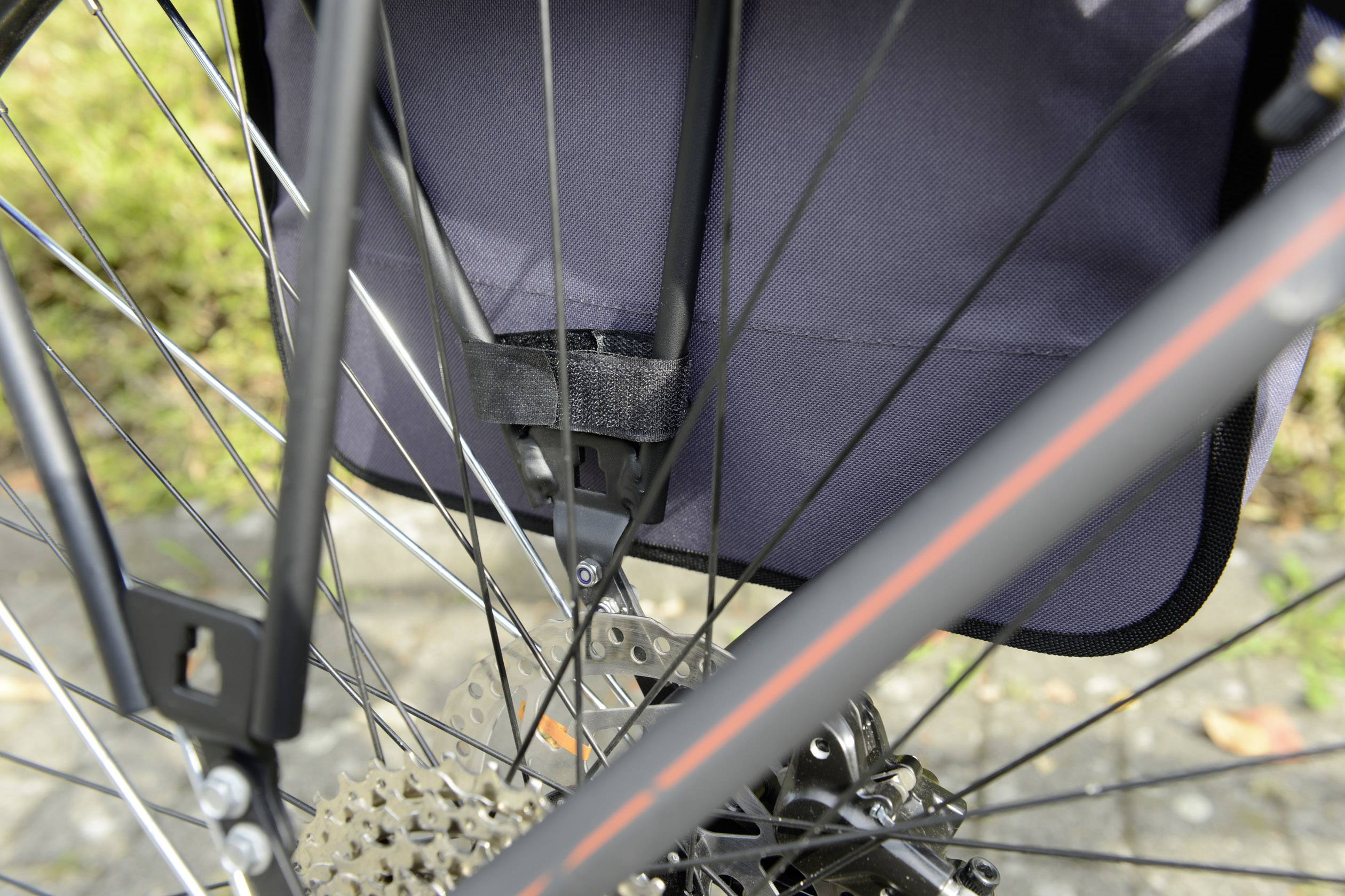 FISCHER FAHRRAD 50322 Gepäckträgertasche Grau