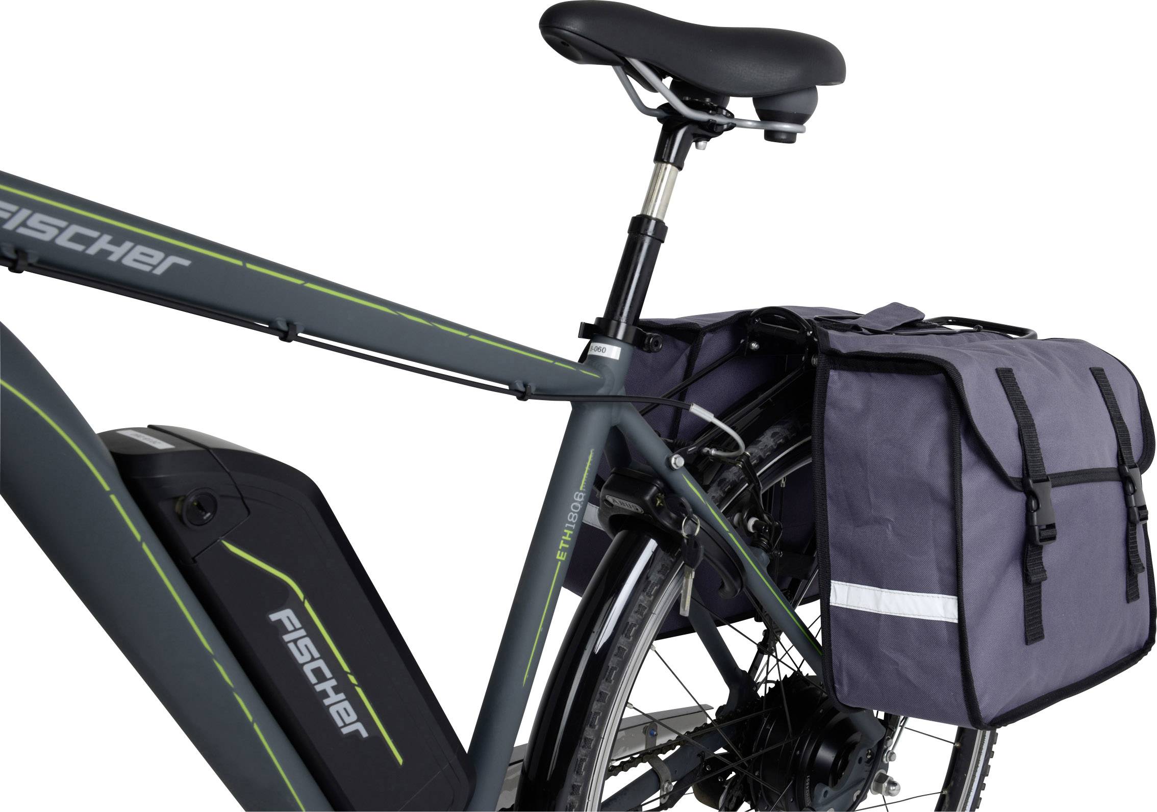 FISCHER FAHRRAD 50322 Gepäckträgertasche Grau