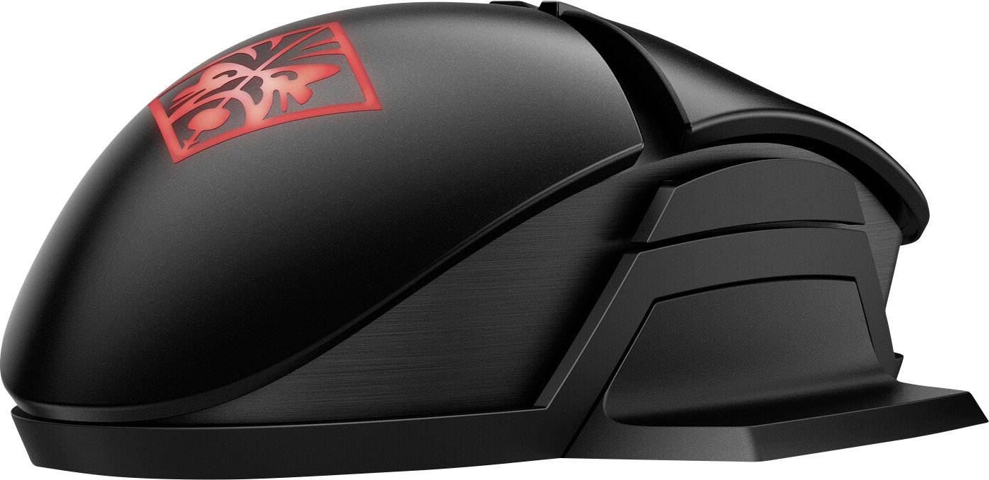Omen Photon Gaming-Maus Funk Optisch Schwarz 6 Tasten 1200 dpi Ergonomisch, Wireless Charging, Wiederaufladbar
