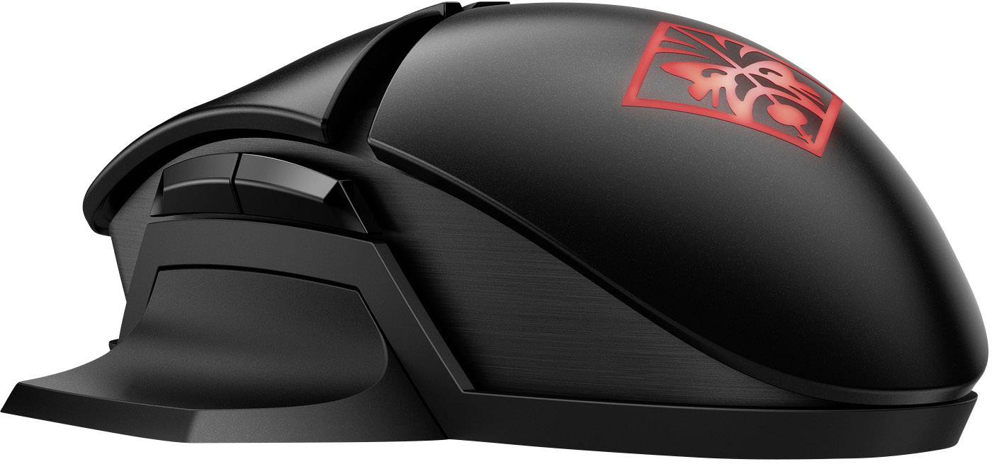 Omen Photon Gaming-Maus Funk Optisch Schwarz 6 Tasten 1200 dpi Ergonomisch, Wireless Charging, Wiederaufladbar
