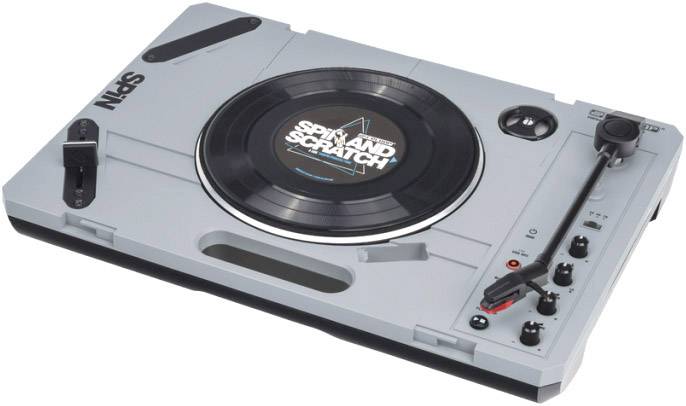 Reloop Spin USB-Plattenspieler Riemenantrieb Grau, Schwarz