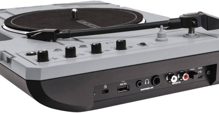 Reloop Spin USB-Plattenspieler Riemenantrieb Grau, Schwarz