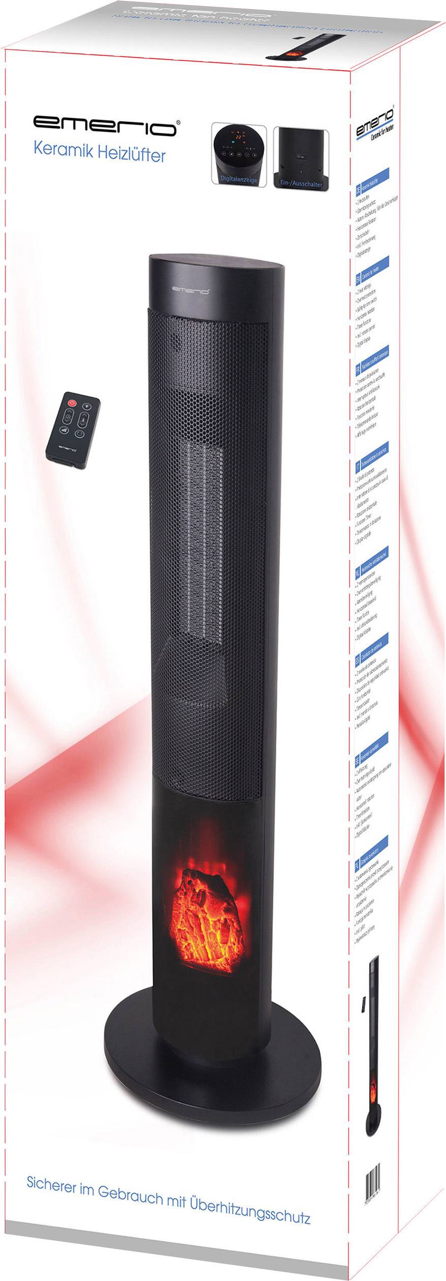 Mo-el FH-117208 Keramik-Heizlüfter Schwarz