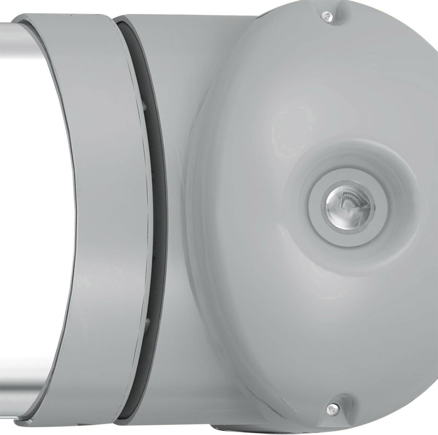 EMERIO QHB-103678 Wickeltischstrahler 600W Grau, Edelstahl