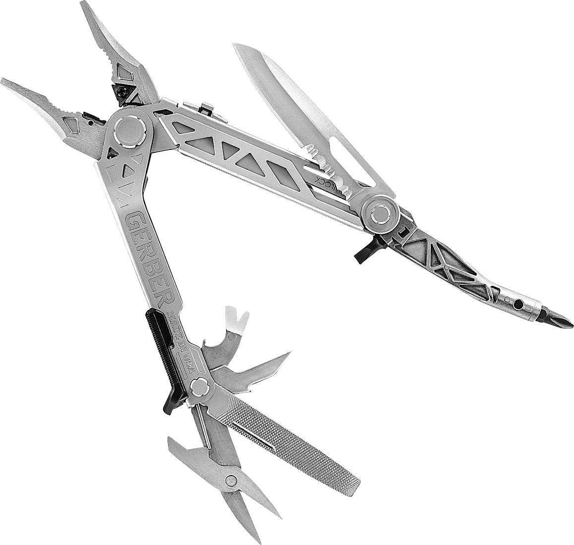 Gerber Center Drive Plus 30-001417 Multitool mit Bit-Set, mit Holster Anzahl Funktionen 16 Silber