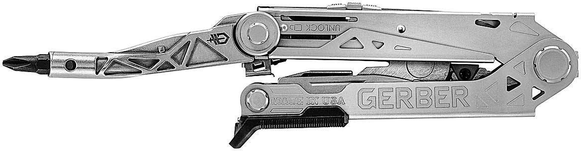 Gerber Center Drive Plus 30-001417 Multitool mit Bit-Set, mit Holster Anzahl Funktionen 16 Silber