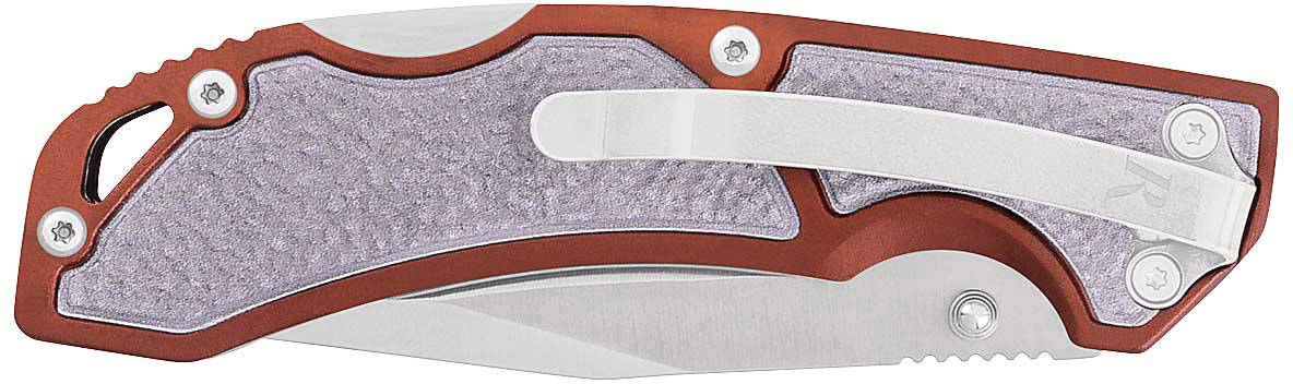 Remington Knife EDC R50030MC-B Taschenmesser mit Clip Grau, Rot