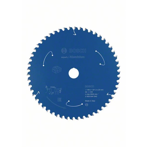 Bosch Accessories 2608644540 Kreissägeblatt 184 x 20mm Zähneanzahl: 54 1St. Bosch Accessories 2608644540 Kreissägeblatt 184 x 20mm Zähneanzahl: 54 1St.