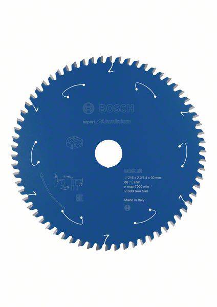 Bosch Accessories 2608644543 Kreissägeblatt 216 x 30mm Zähneanzahl: 66 1St.