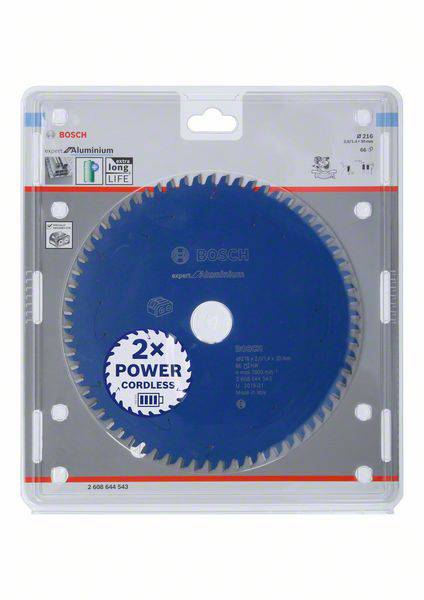 Bosch Accessories 2608644543 Kreissägeblatt 216 x 30 mm Zähneanzahl: 66 1 St.