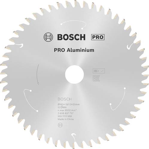 Bosch Accessories 2608837757 Kreissägeblatt 160 x 20 mm Zähneanzahl: 52 1 St.