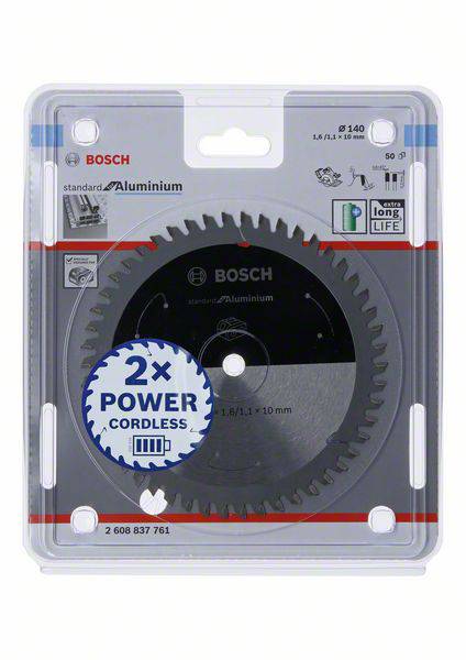 Bosch Accessories 2608837761 Kreissägeblatt 140 x 10mm Zähneanzahl: 50 1St.