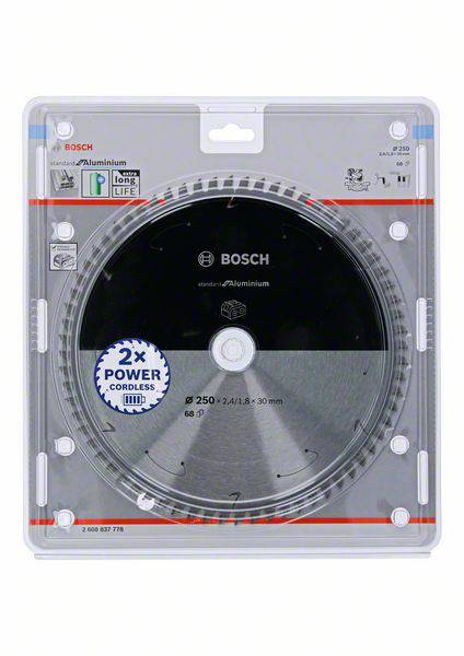 Bosch Accessories 2608837778 Kreissägeblatt 250 x 30mm Zähneanzahl: 68 1St.